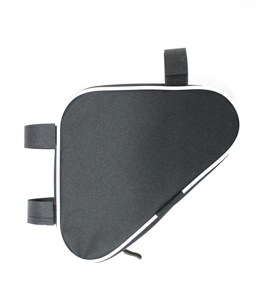 Велосумка на раму BikeLine Mini, черная с белым / Миниатюра WWW (1000)