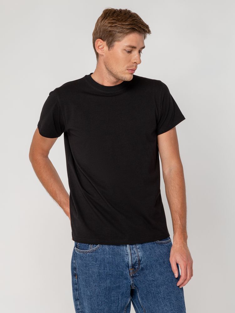 Футболка мужская T-bolka Stretch, черная / Миниатюра WWW (1000)