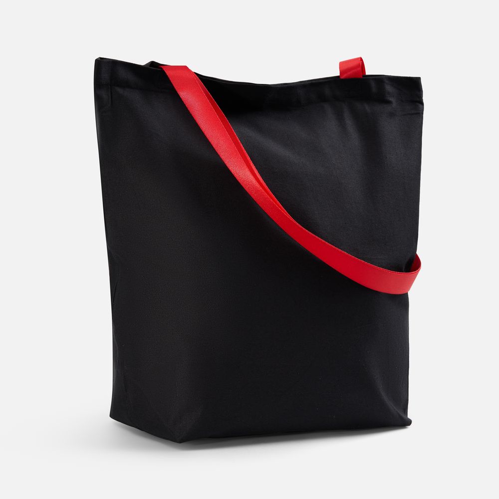 Шопер B5, черный с красными ручками / Миниатюра WWW (1000)