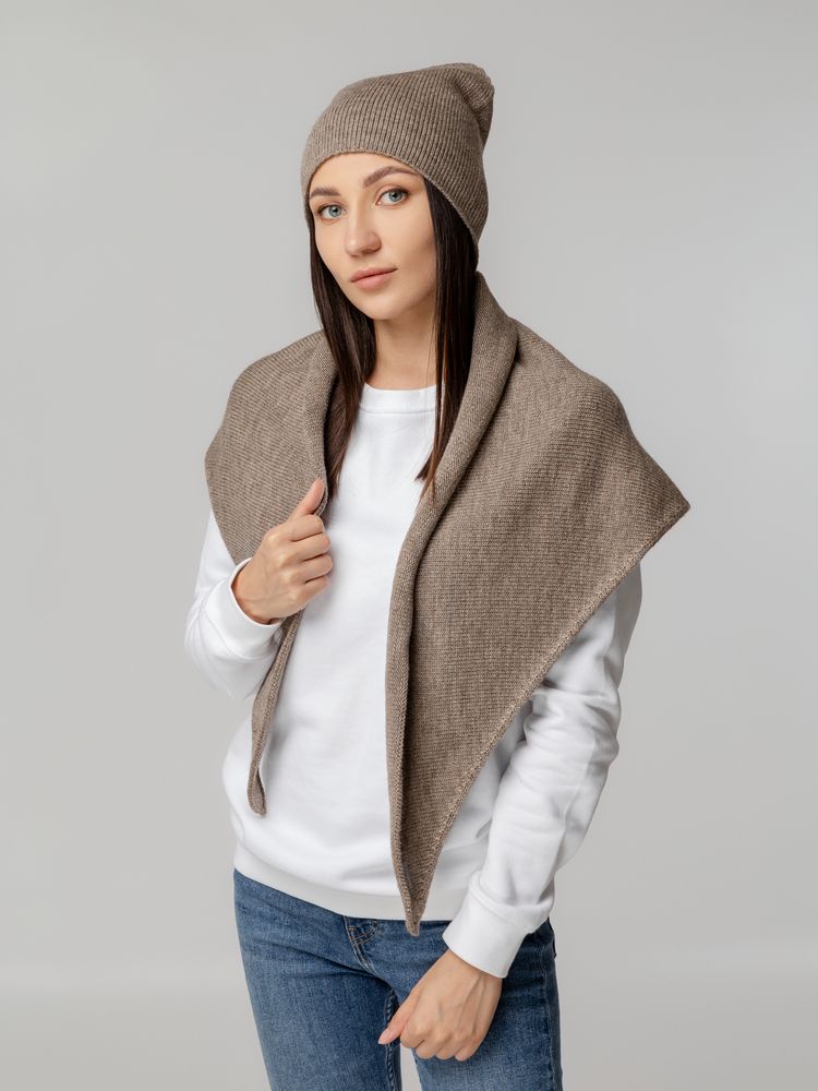 Шапка Dalia, светло-коричневая / Миниатюра WWW (1000)