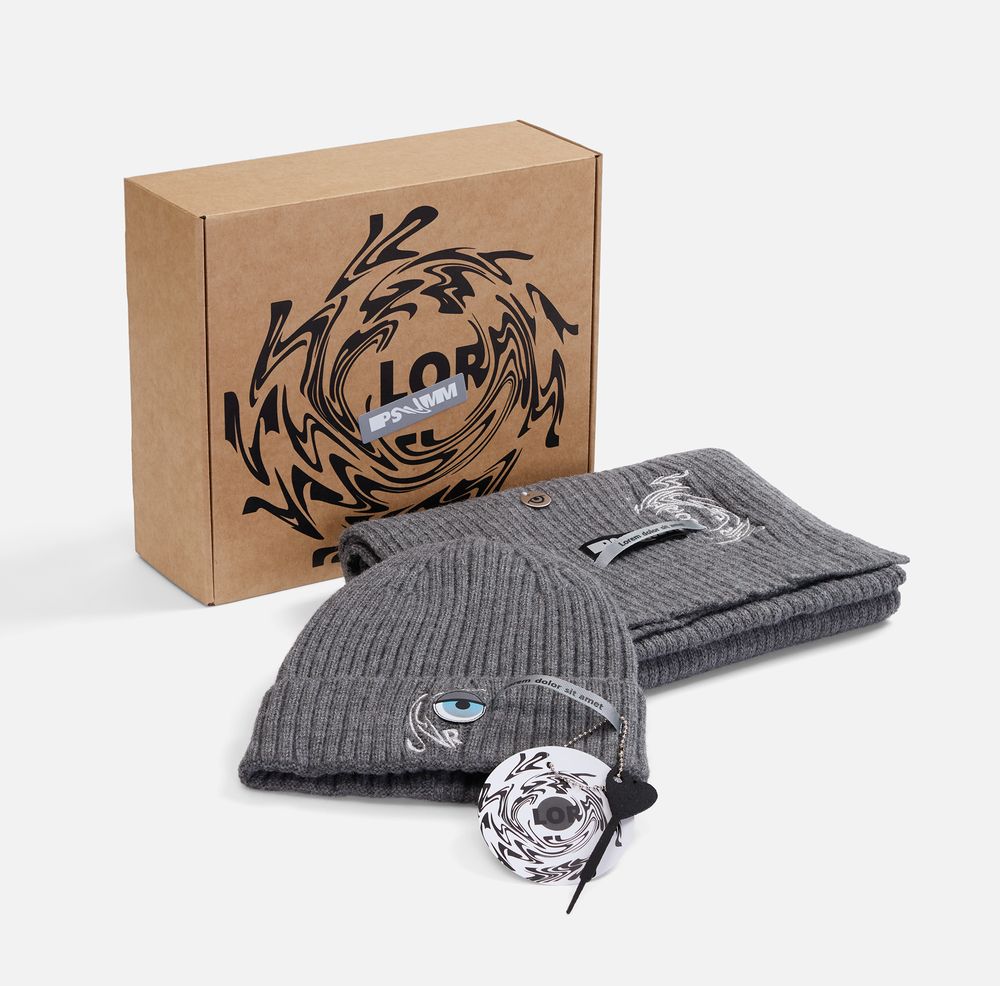 Коробка New Grande, крафт / Миниатюра нанесения (1000)