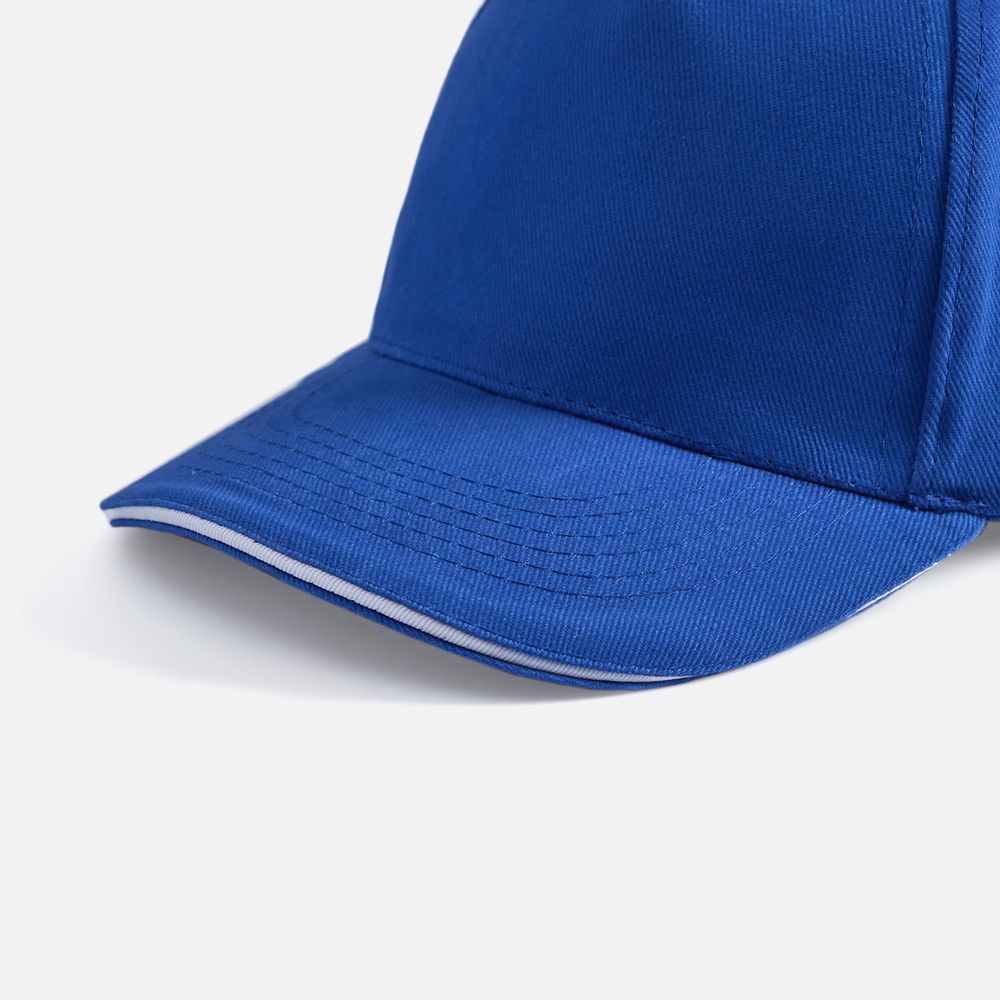 Бейсболка Long Beach, ярко-синяя с белым / Миниатюра WWW (1000)