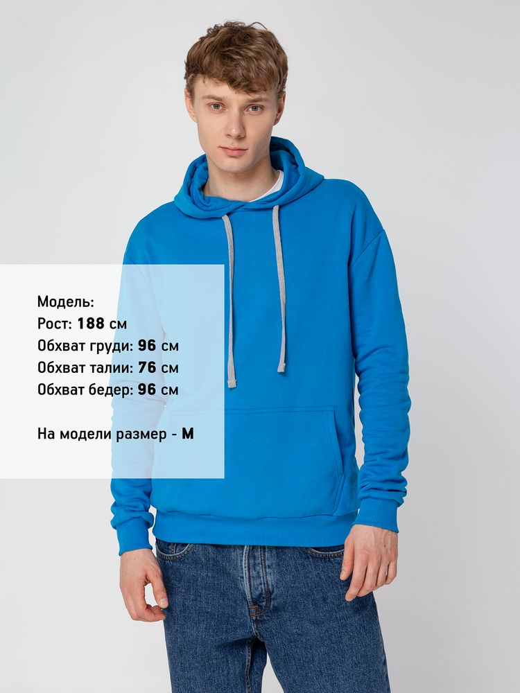 Толстовка с капюшоном Unit Kirenga Heavy, бирюзовая / Миниатюра WWW (1000)