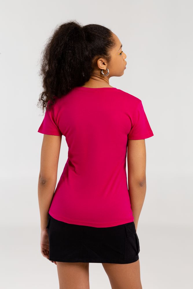 Футболка женская «Меламед. The Beatles», ярко-розовая (фуксия) / Миниатюра WWW (1000)