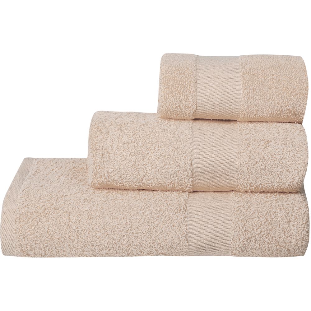 Полотенце махровое Soft Me Large, бежевое / Миниатюра WWW (1000)