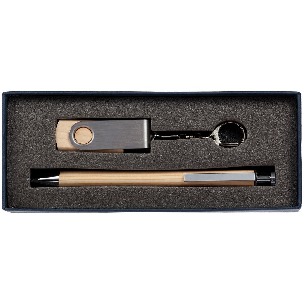 Набор WoodLine, 8 Гб, синий / Миниатюра WWW (1000)