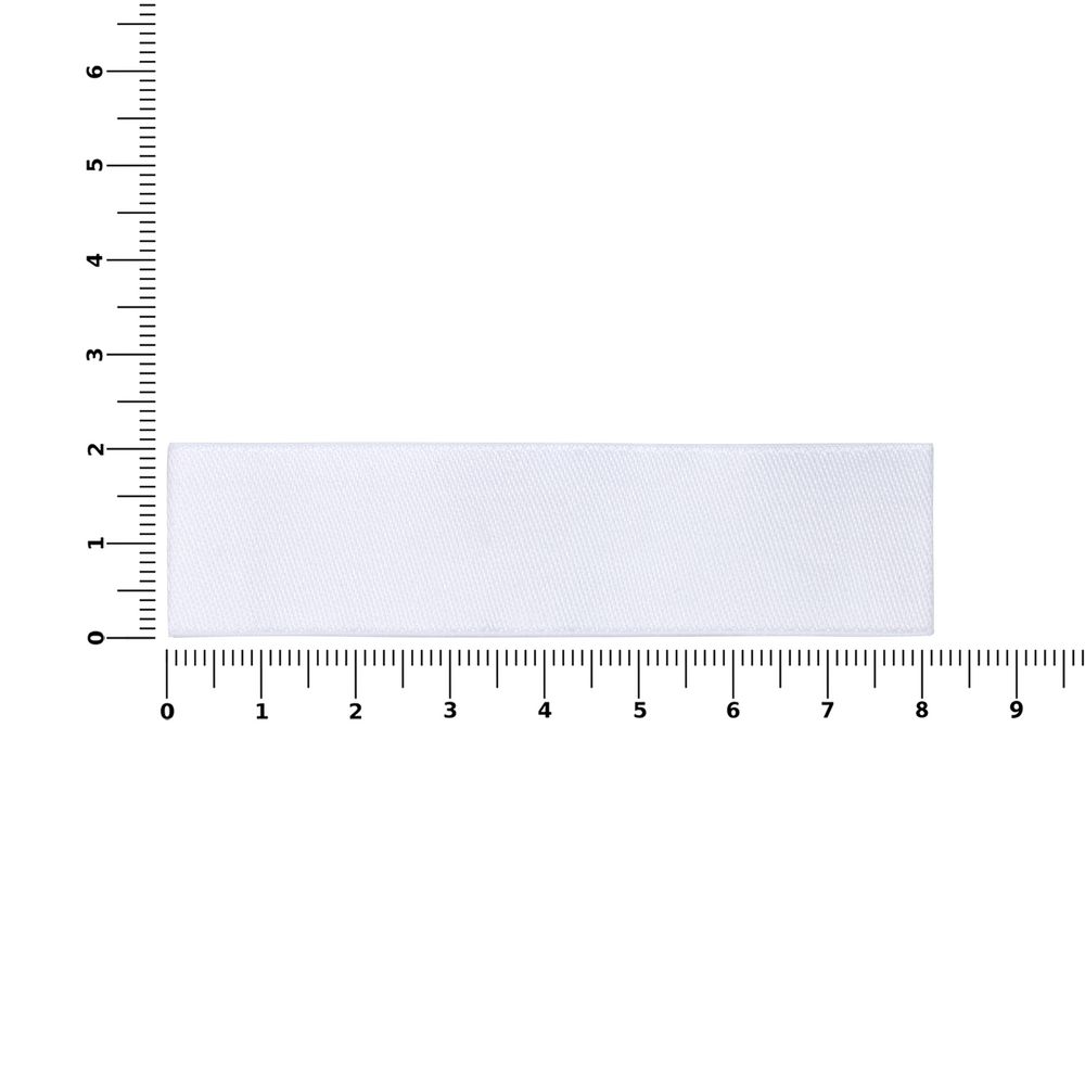 Лейбл тканевый Epsilon, S, белый / Миниатюра WWW (1000)