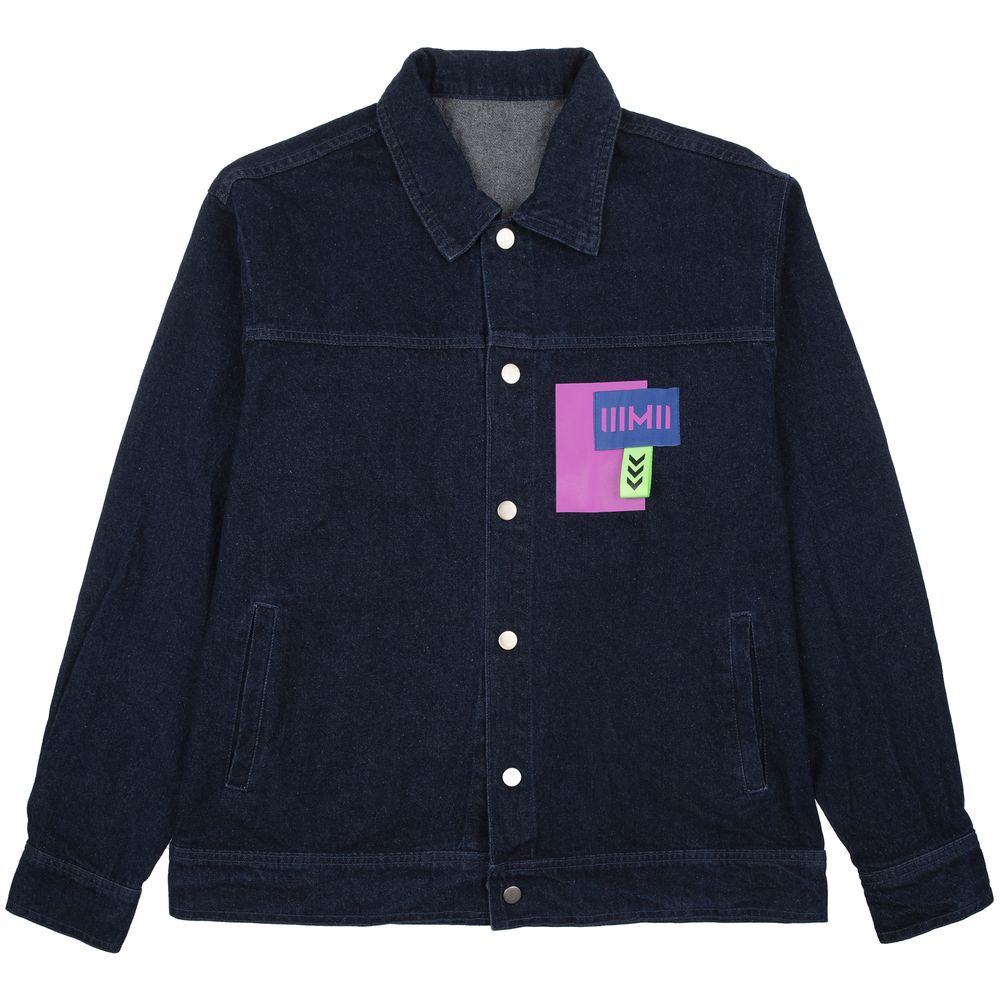 Лейбл тканевый Epsilon, XL, синий / Миниатюра нанесения (1000)