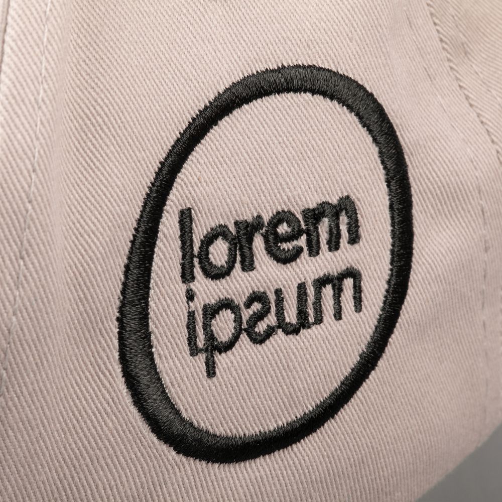 Бейсболка Convention, серая / Миниатюра нанесения (1000)