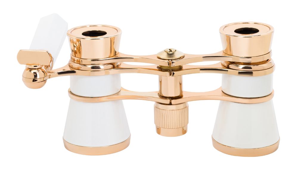 Театральный бинокль-лорнет Broadway 325E, белый / Миниатюра WWW (1000)