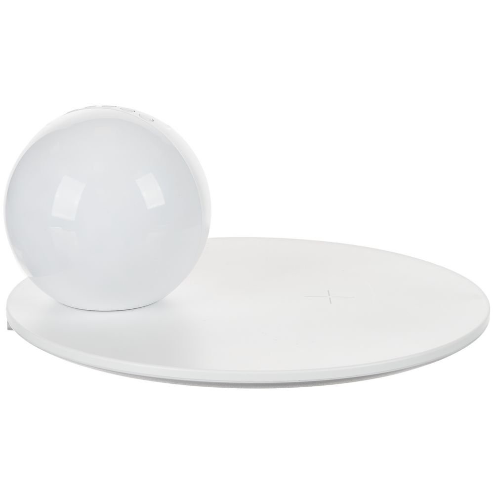 Станция беспроводной зарядки с часами и подсветкой GlobeBee, белая / Миниатюра WWW (1000)