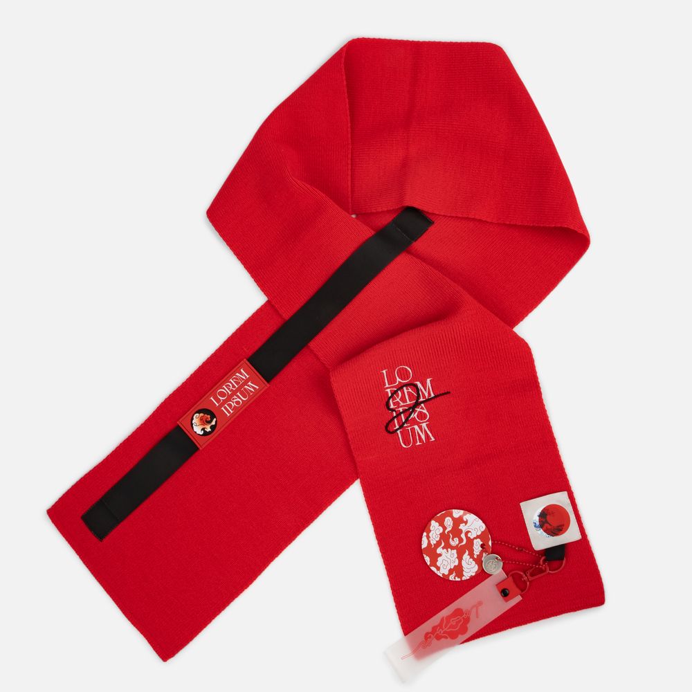 Шарф Urban Flow, красный / Миниатюра WWW (1000)