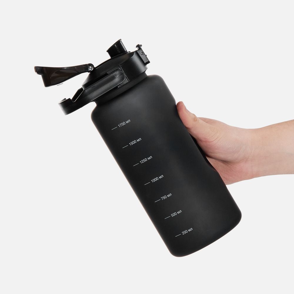 Набор спортивных бутылок Aquapack, черный / Миниатюра WWW (1000)