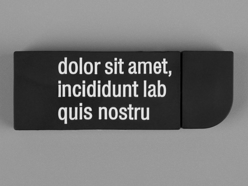 Флешка Gummi на заказ, 64 Гб / Миниатюра WWW (1000)