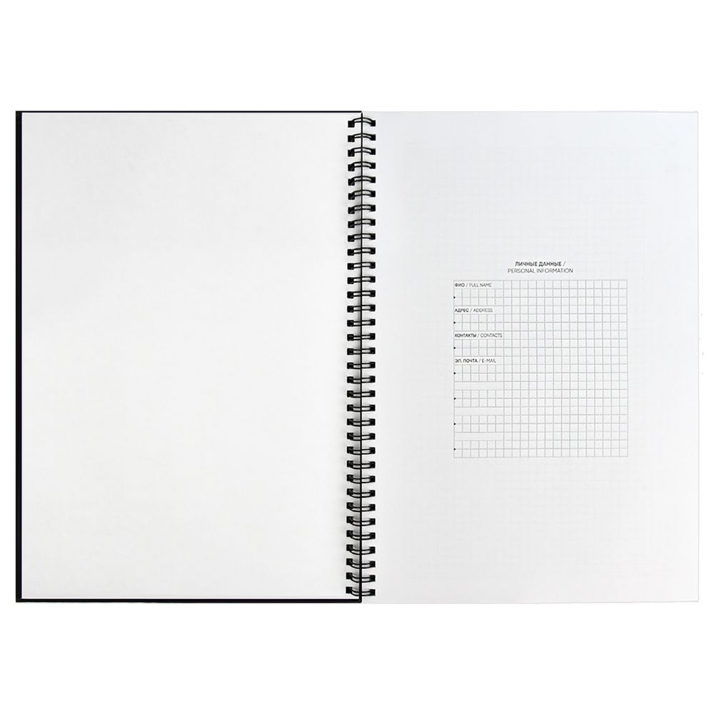 Ежедневник Notera, недатированный, черный / Миниатюра WWW (1000)