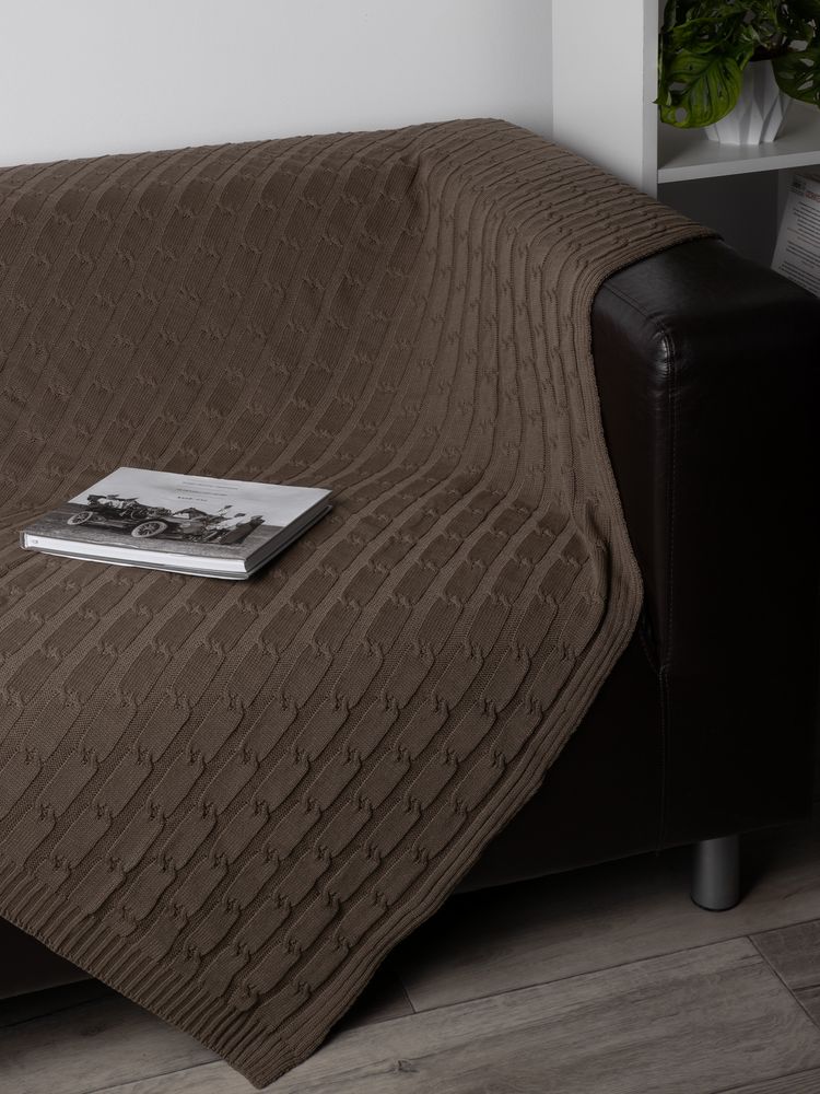 Плед Trenza, коричневый (какао) / Миниатюра WWW (1000)