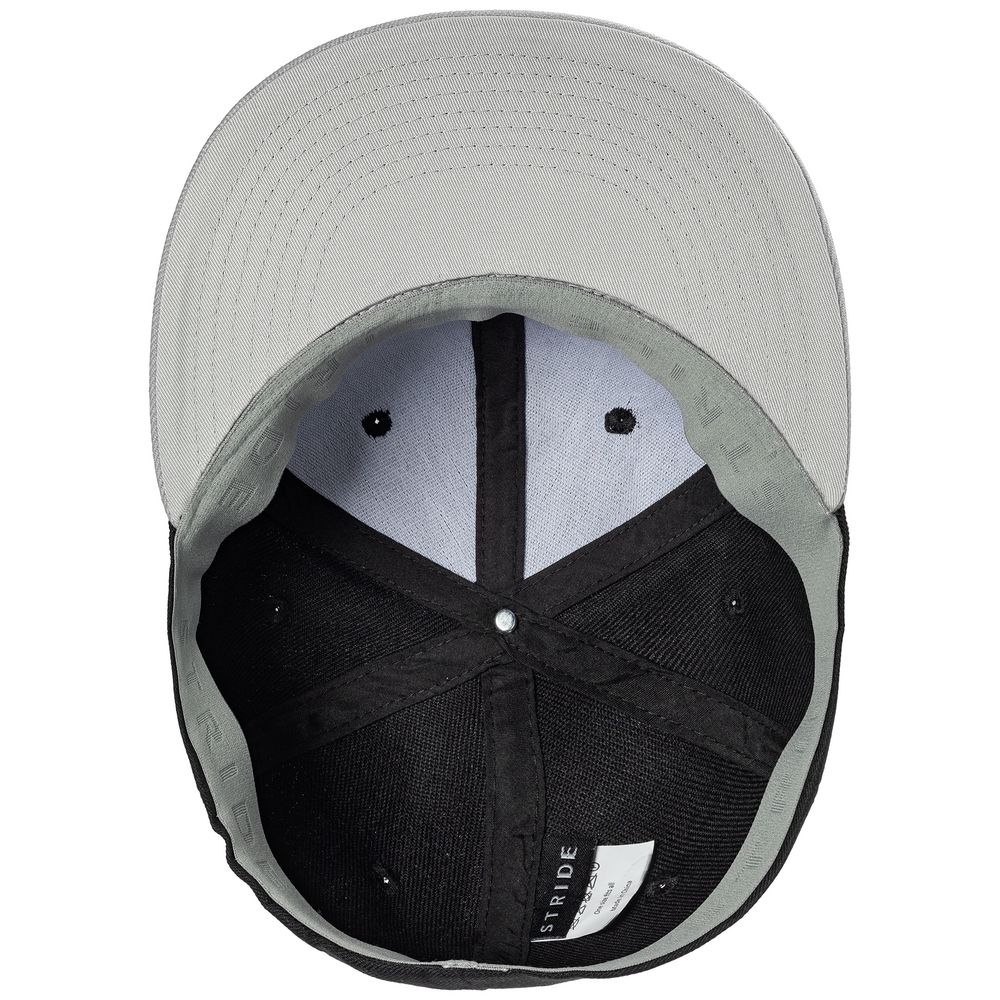 Бейсболка Ben Hope с прямым козырьком, черная с серым / Миниатюра WWW (1000)