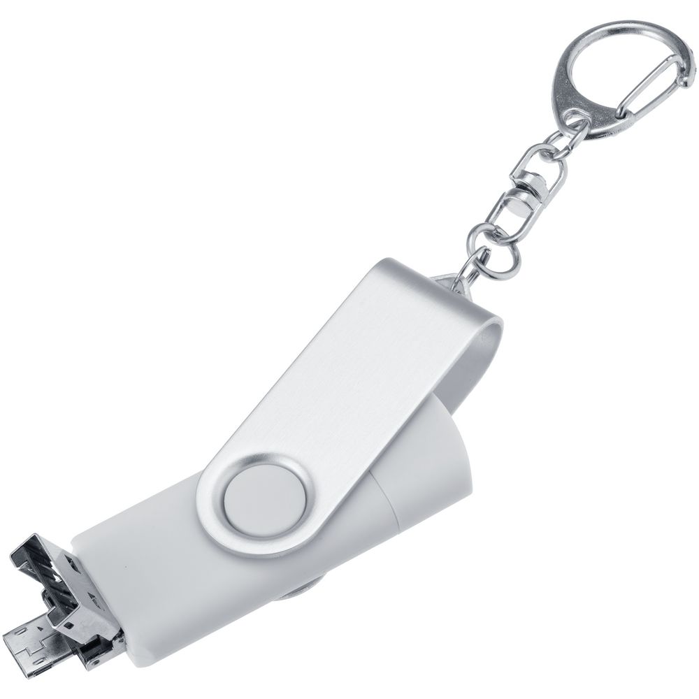 Флешка Trio Twist, белая, 32 Гб / Миниатюра WWW (1000)