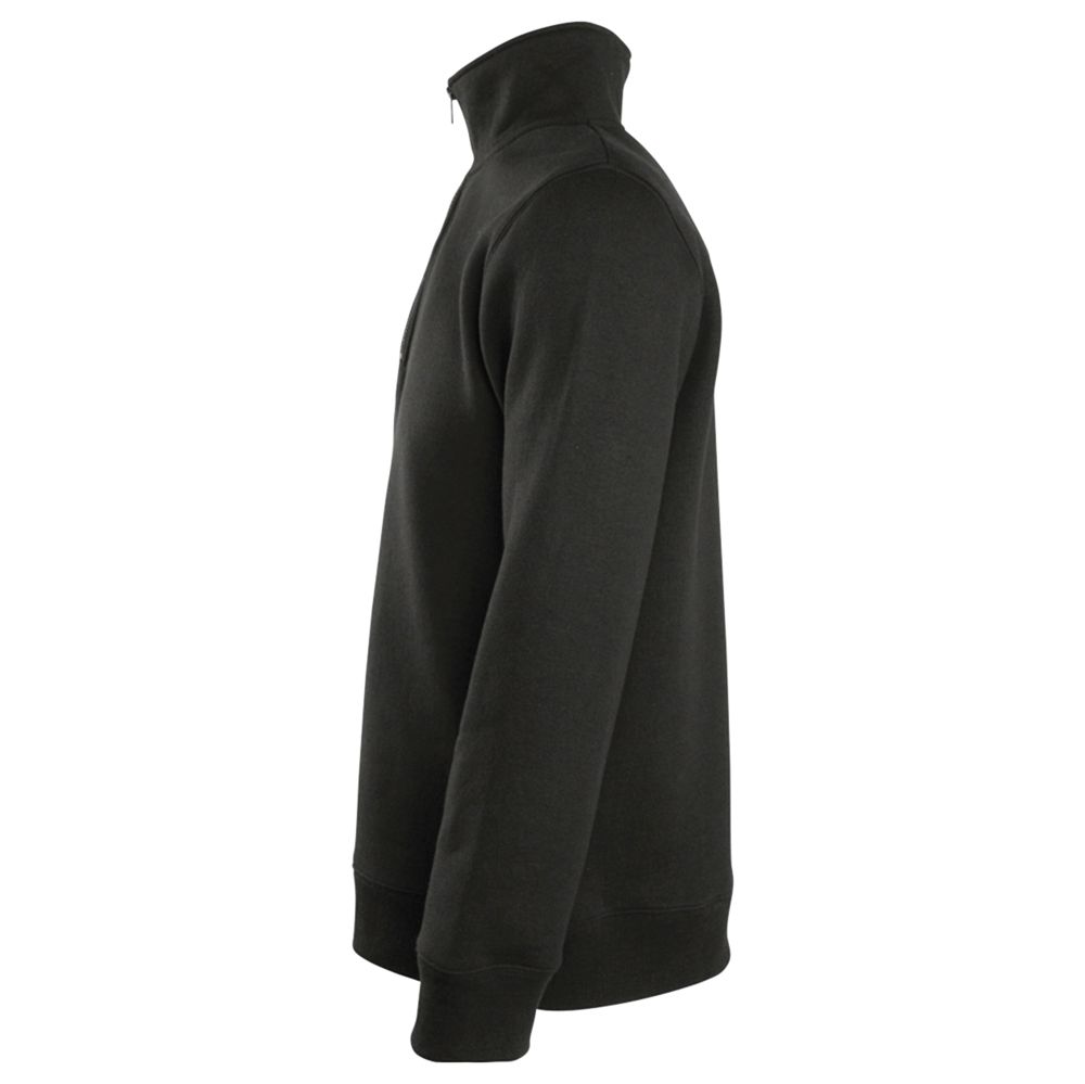 Толстовка Scott 290 с контрастным воротником на молнии, черная / Миниатюра WWW (1000)