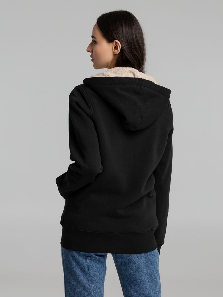 Толстовка унисекс на молнии Sherpa 280, черная / Миниатюра WWW (1000)