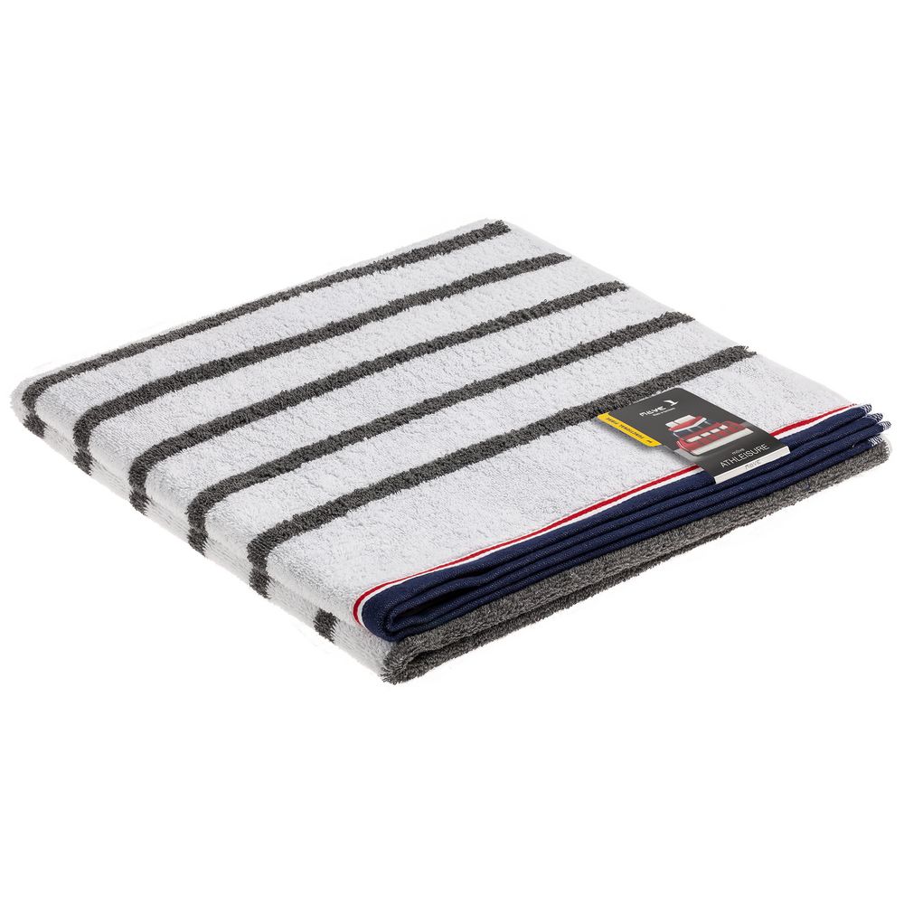 Полотенце Athleisure Strip Medium, белое / Миниатюра WWW (1000)