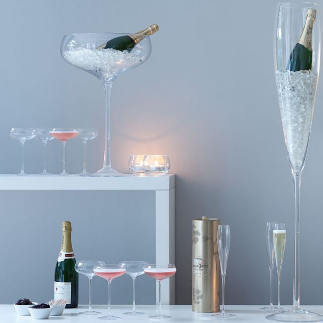 Набор из 4 больших бокалов для шампанского Wine Saucer / Миниатюра WWW (1000)