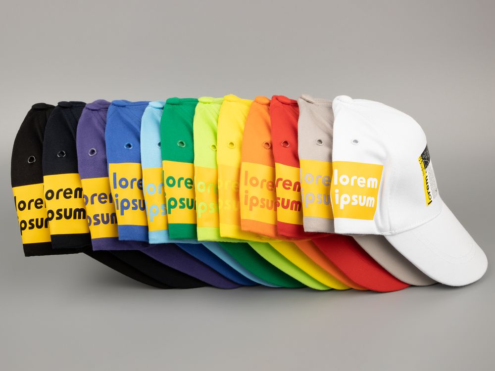 Бейсболка Convention, зеленое яблоко / Миниатюра нанесения (1000)