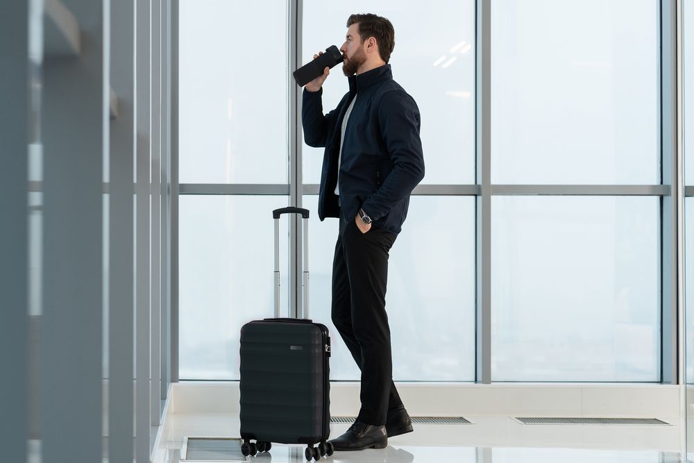 Термостакан Tralee XL, черный / Миниатюра WWW (1000)