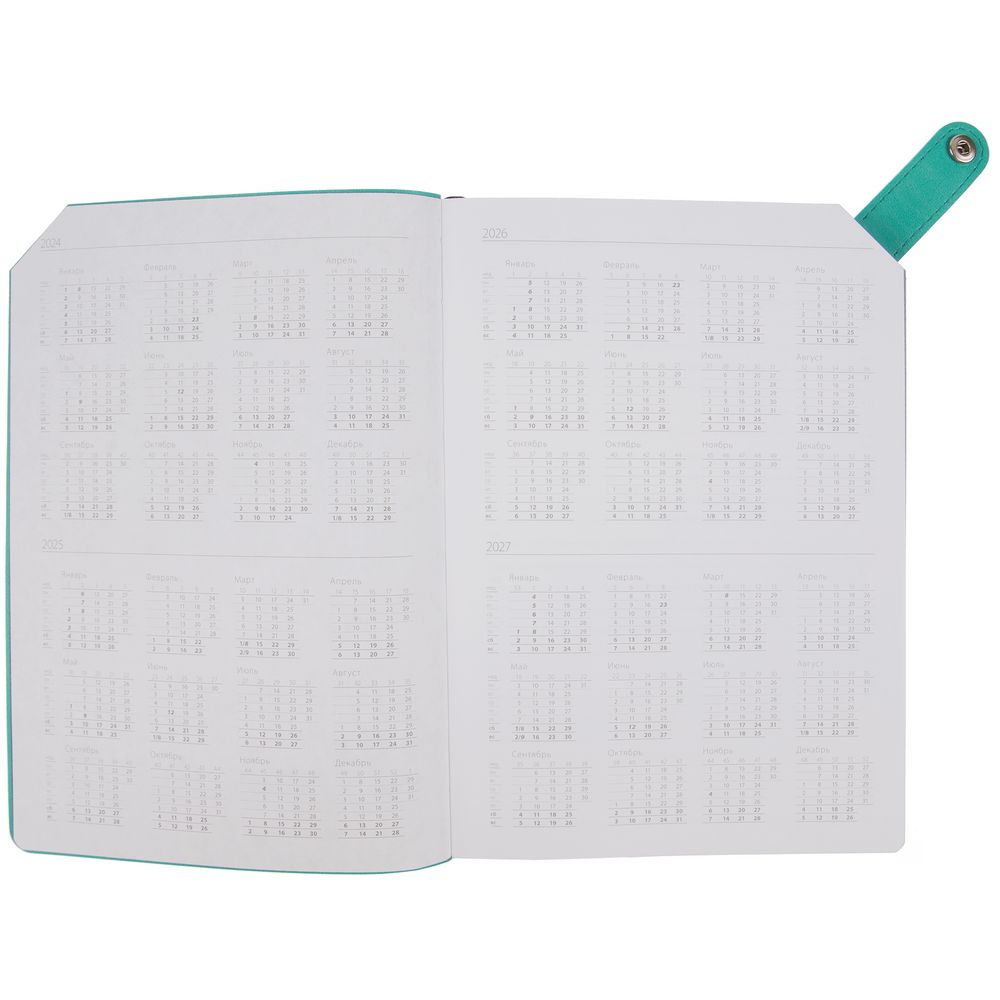 Ежедневник Angle, недатированный, бирюзовый / Миниатюра WWW (1000)