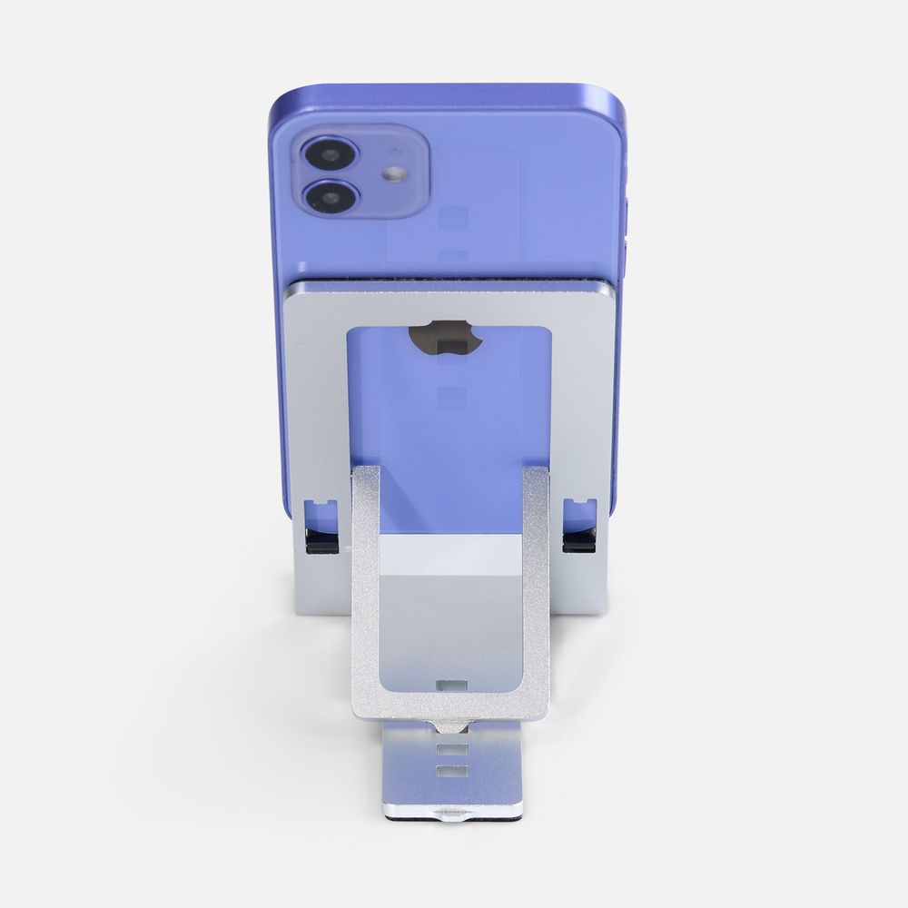 Подставка для смартфона Tactic, серебристая / Миниатюра WWW (1000)