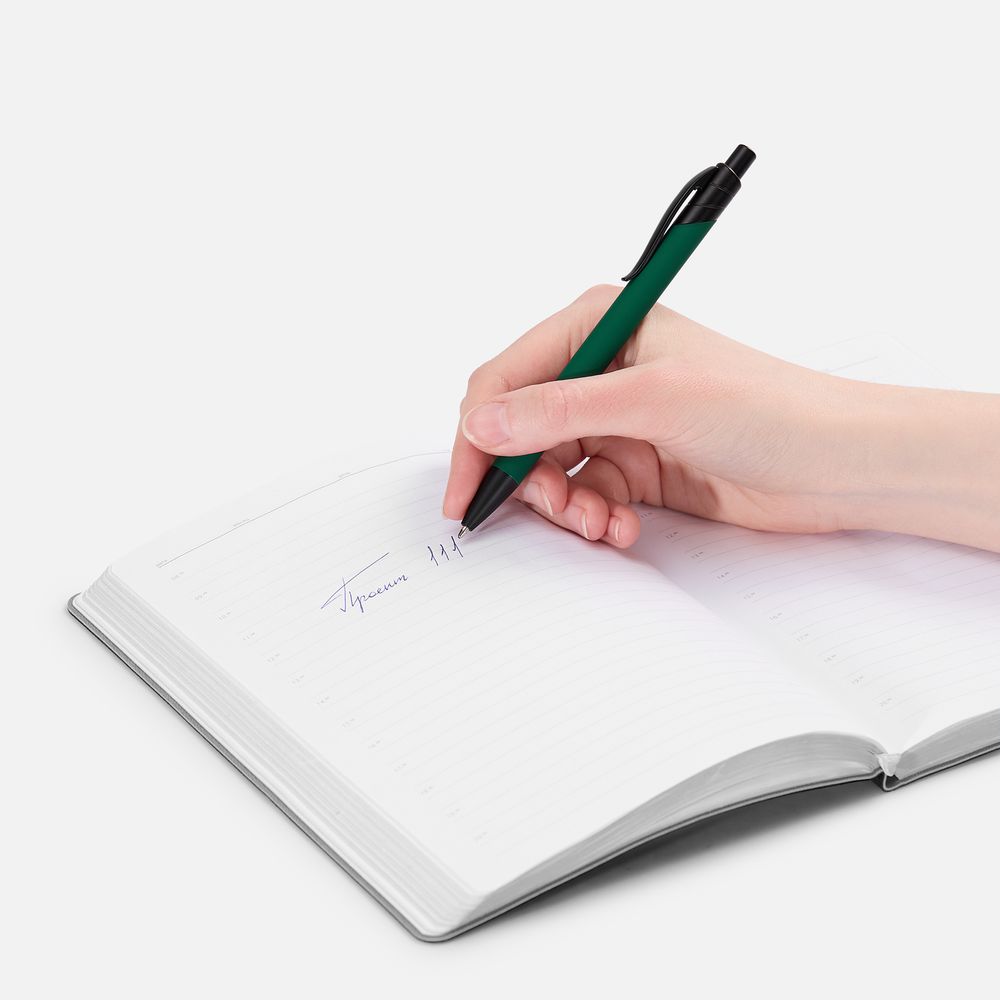 Ручка шариковая Undertone Black Soft Touch, зеленая / Миниатюра WWW (1000)