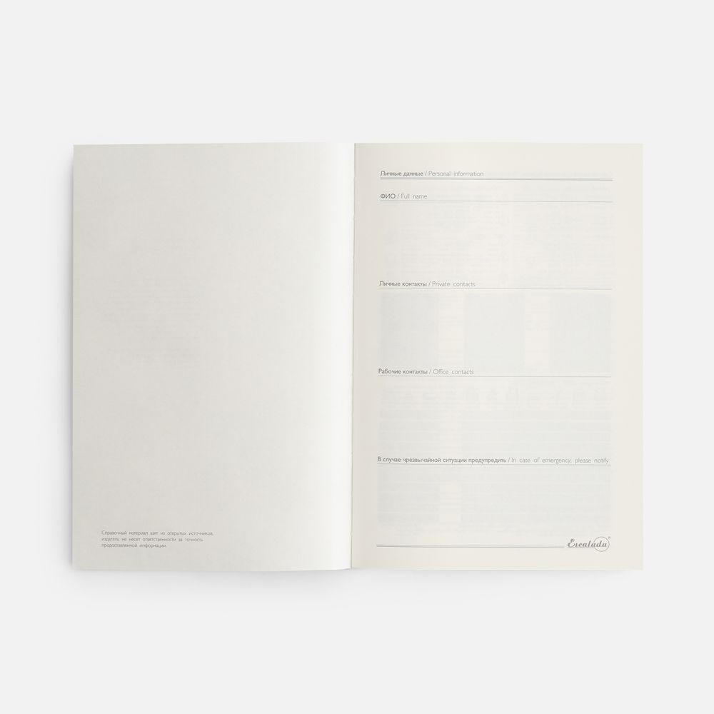 Ежедневник Leadmark, недатированный, черный / Миниатюра WWW (1000)