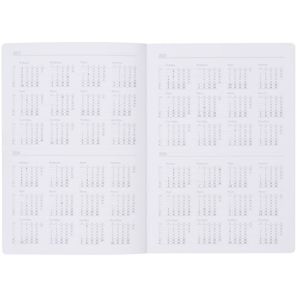 Ежедневник Nebraska Flex, недатированный, зеленый / Миниатюра WWW (1000)