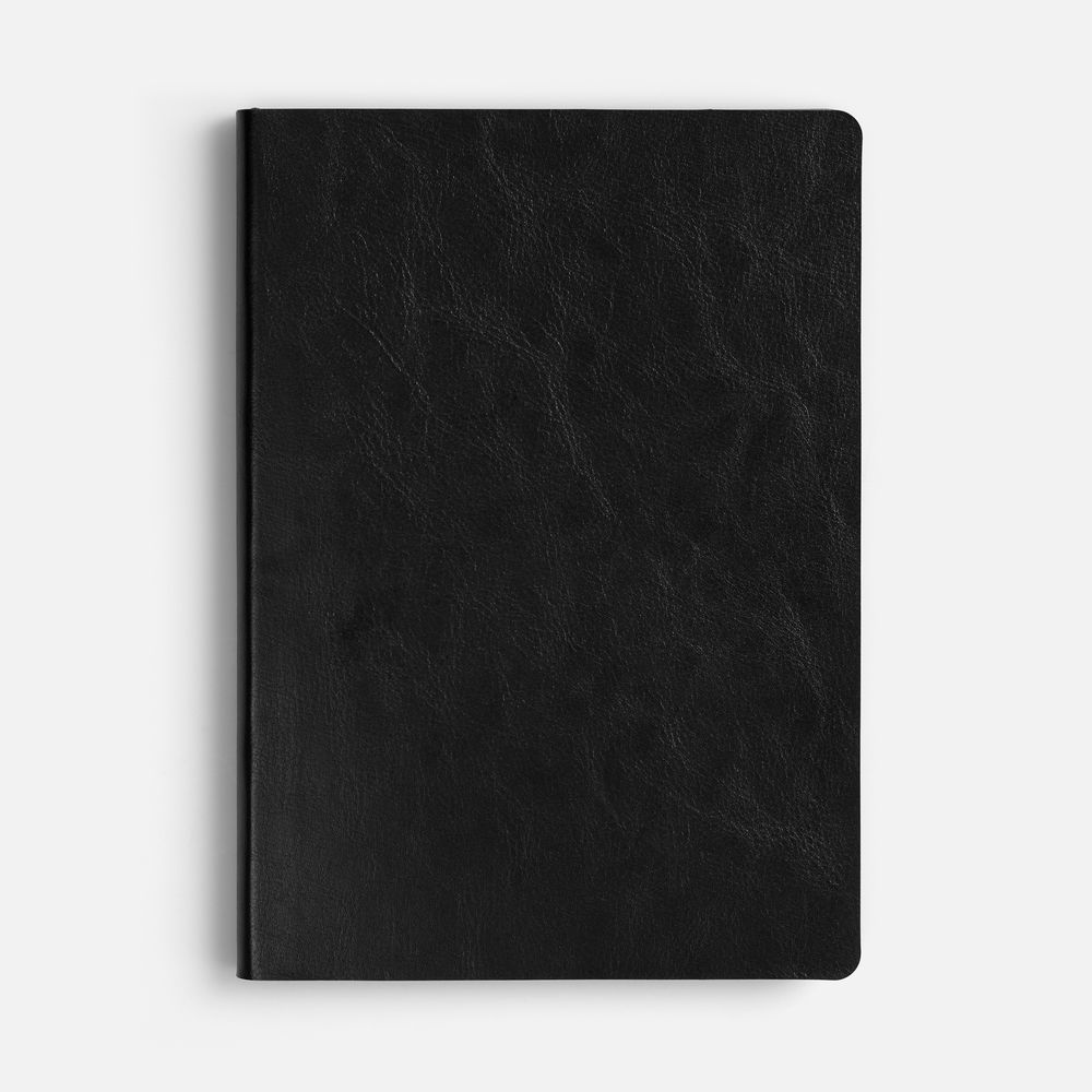 Ежедневник Doppio, недатированный, черный с красным / Миниатюра WWW (1000)