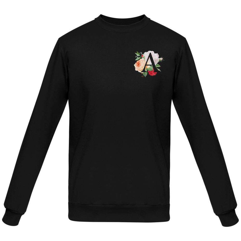 Толстовка «Цветочная азбука: А», черная / Миниатюра WWW (1000)