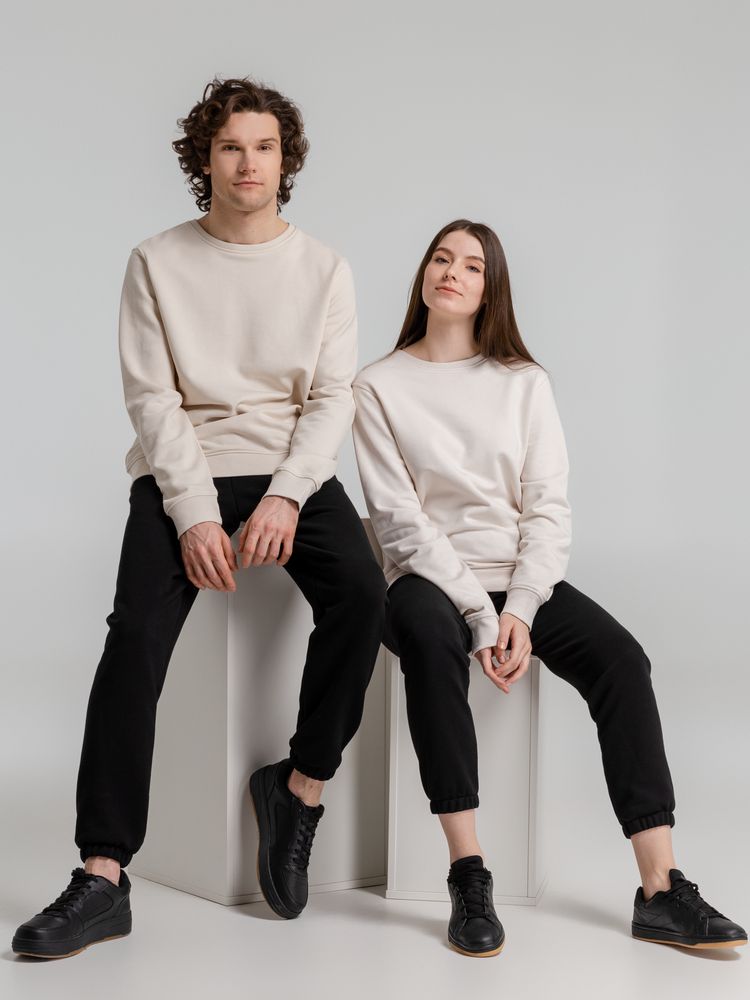 Свитшот унисекс BNC Organic, молочно-белый / Миниатюра WWW (1000)