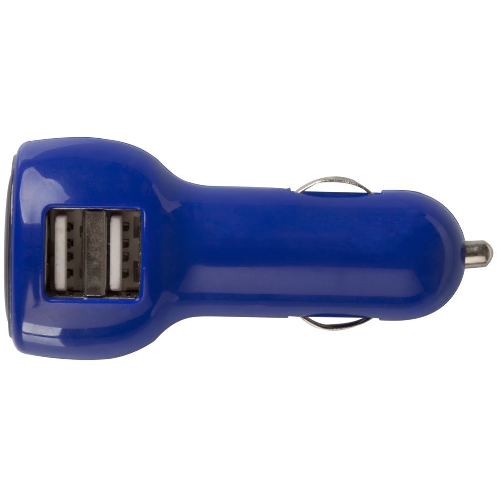Автомобильное зарядное устройство с подсветкой Logocharger, синее / Миниатюра WWW (1000)