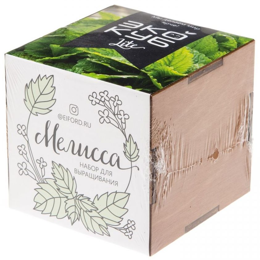 Набор для выращивания «Экокуб Lite», мелисса / Миниатюра WWW (1000)