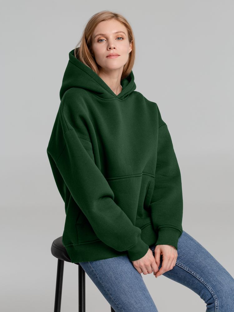 Худи Kulonga Oversize, темно-зеленое / Миниатюра WWW (1000)