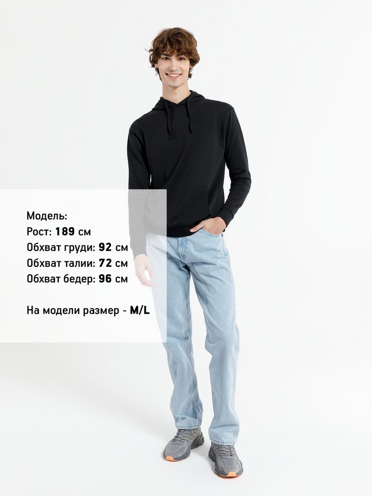 Худи унисекс Westray, черное / Миниатюра модельного (1000)