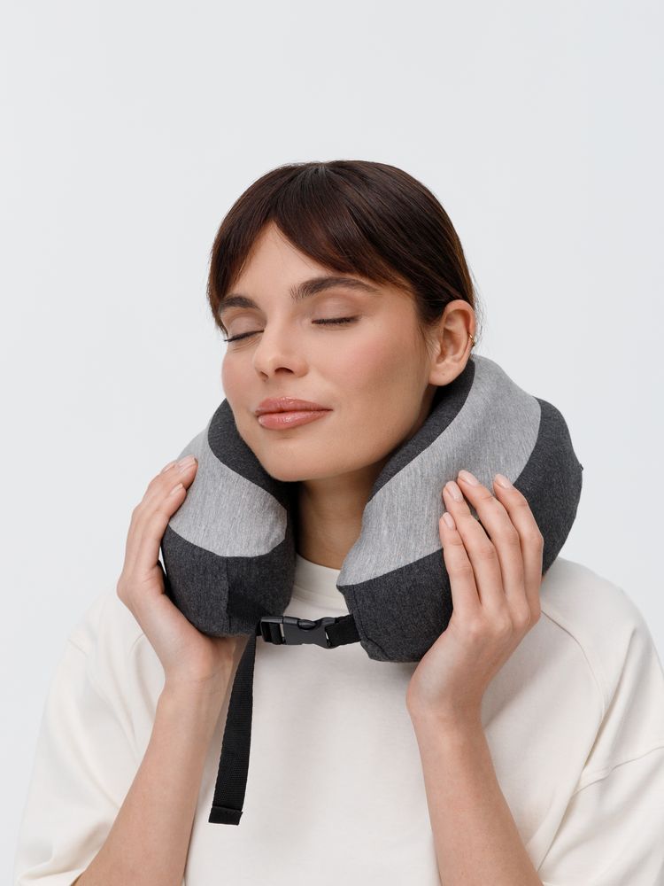 Дорожная подушка Piligrim, серая / Миниатюра WWW (1000)