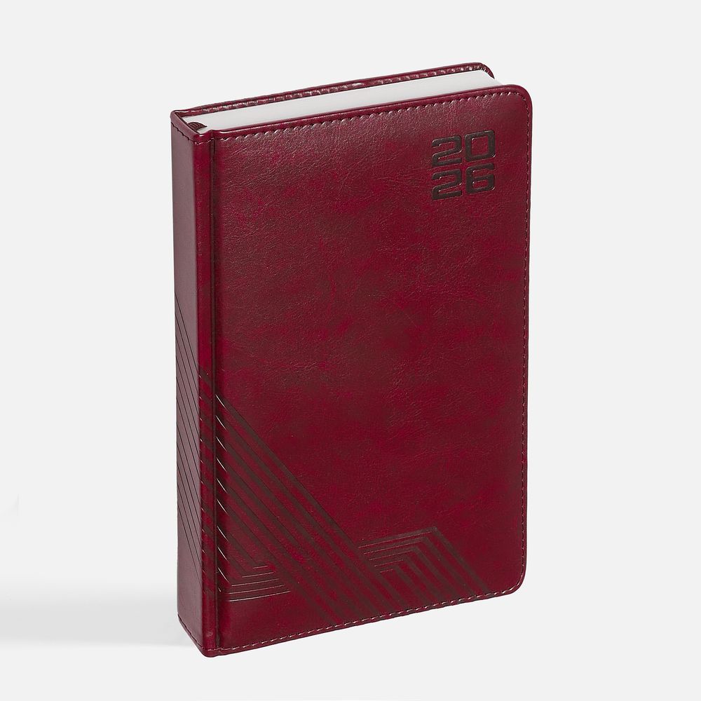 Ежедневник Faro, датированный, бордовый / Миниатюра WWW (1000)