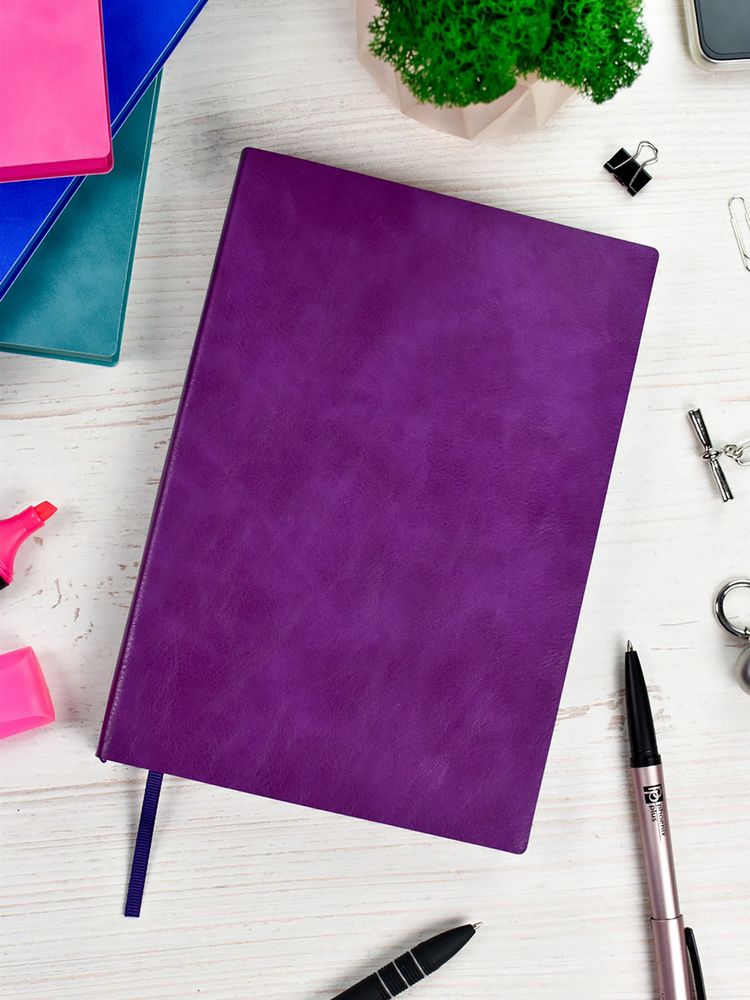 Ежедневник Martos, недатированный, фиолетовый / Миниатюра WWW (1000)