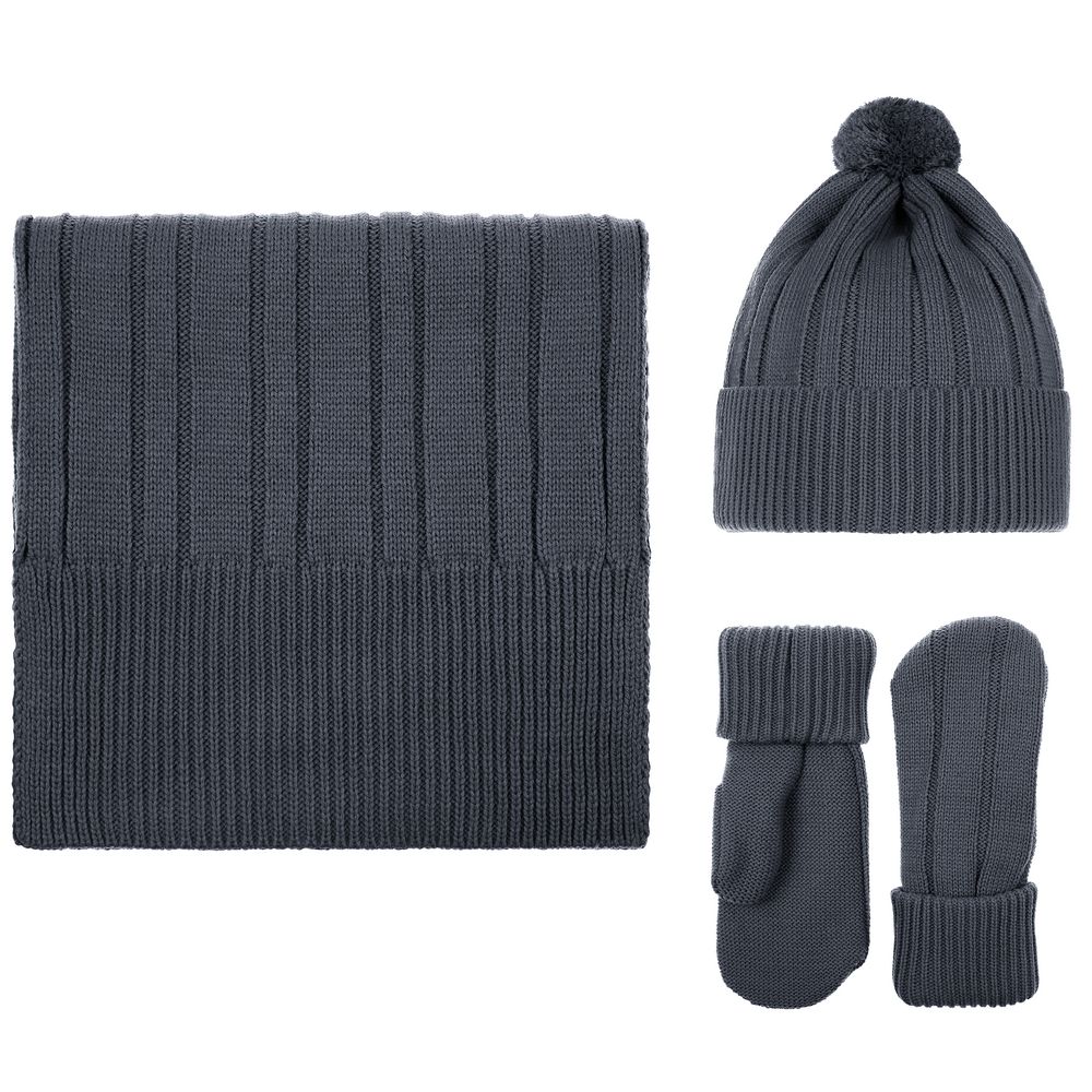 Шапка Knit Beat, серая (графит) / Миниатюра WWW (1000)