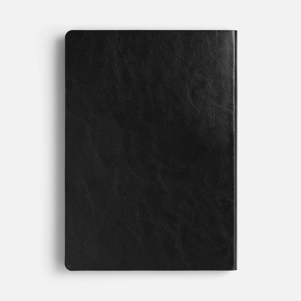 Ежедневник Doppio, недатированный, черный с красным / Миниатюра WWW (1000)