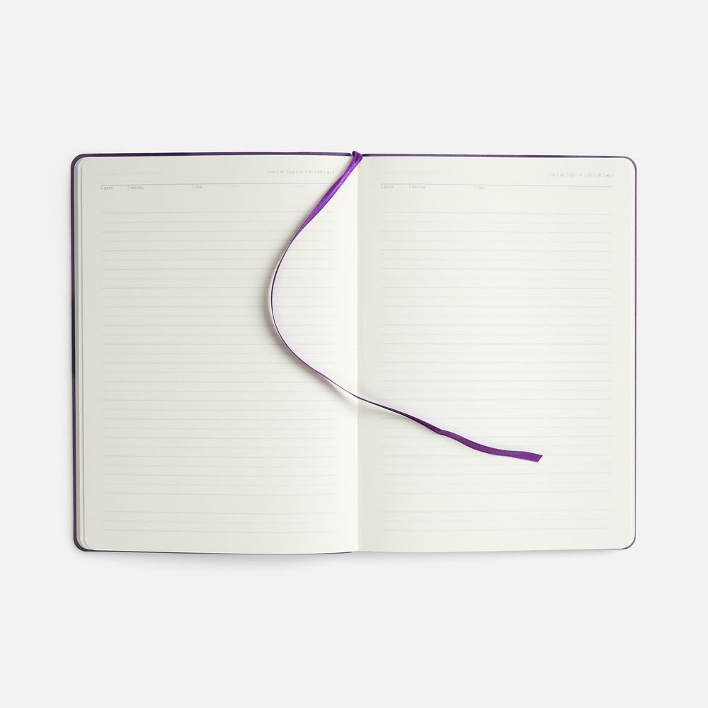 Ежедневник Vale New, недатированный, фиолетовый / Миниатюра WWW (1000)