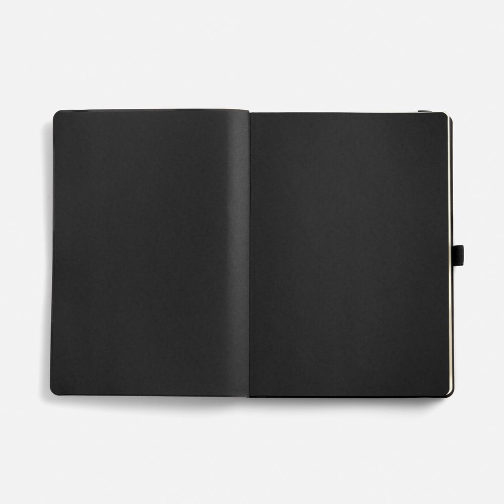 Ежедневник Peel Flex, недатированный, черный / Миниатюра WWW (1000)