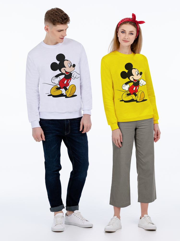 Толстовка «Микки Маус. Easygoing», белая / Миниатюра WWW (1000)