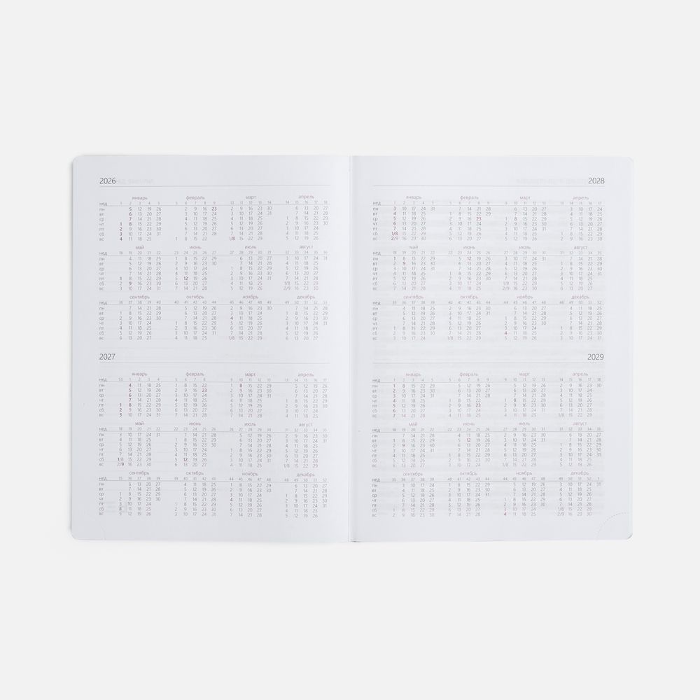 Еженедельник Nebraska, датированный, зеленый / Миниатюра WWW (1000)