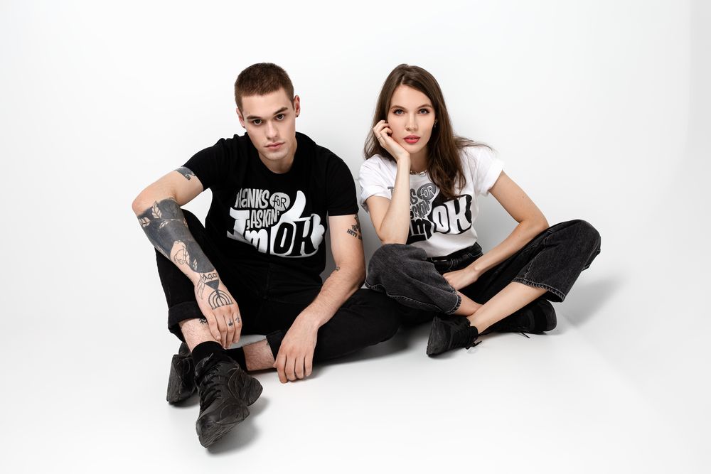 Футболка I'm OK, белая / Миниатюра WWW (1000)